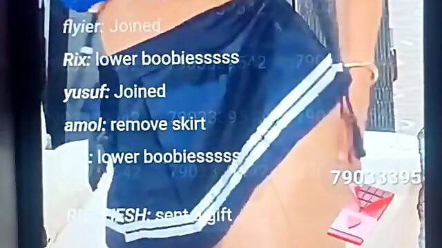 Aditi Mistry Latest Live Blue Uniform Video