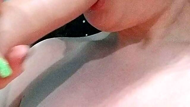 Busty amateur blonde solo