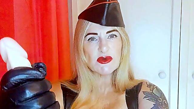 Big Boobed Blonde Masturbates With A Dildo In The Bathroom