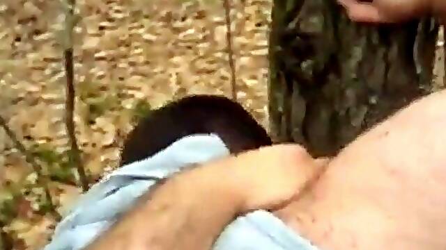 Bareback Fuck in the Woods with a Manly Bear
