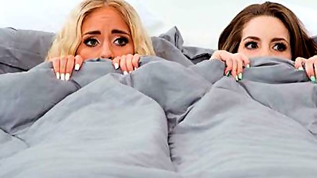 Two playful models Kimmy Granger and Naomi Woods in the awesome FFM