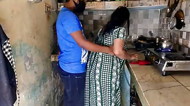 Desi Bhabhi Cleavage Tease in Kitchen Hot Indian Village Girls Exposed Hindi Video