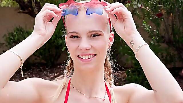 Erica Candfield Makes Sams Bottle Rocket Blow All Over Her Face