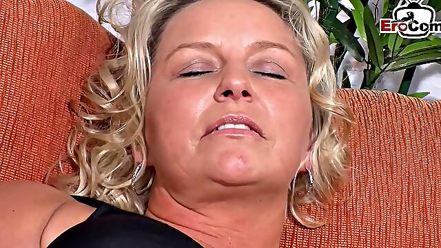 Plump Blonde German Housewife Takes Sex Casting