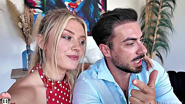 Blonde Strawberry Twins Run Hot Feet Over Francis Xs Cock in Kinky Footjob and Cumshot Finish