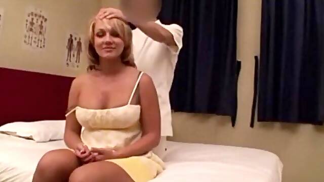 Blonde Wife Massage Tricks Into Having Sex