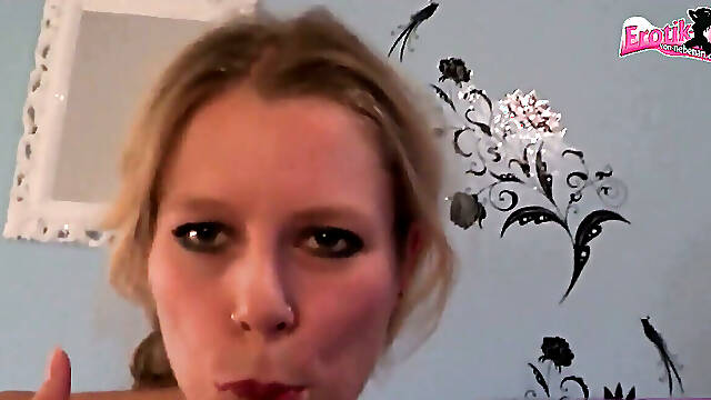 Compilation of a Slim Womans Incredible Sperm Swallowing Skills
