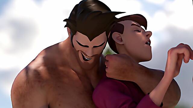 Alpha Saves Vulnerable Twink from Danger with a Messy Ass-Licking & Deepthroating Adventure