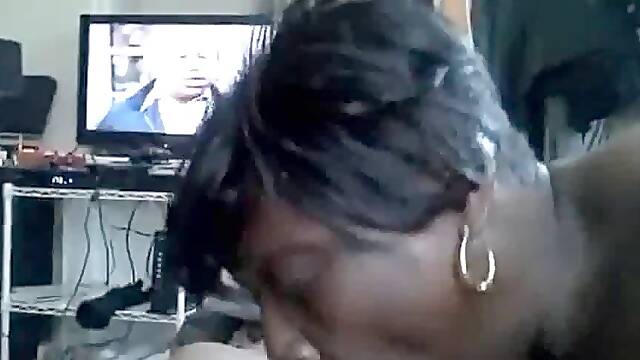 Mature Ebony Blow Hoe