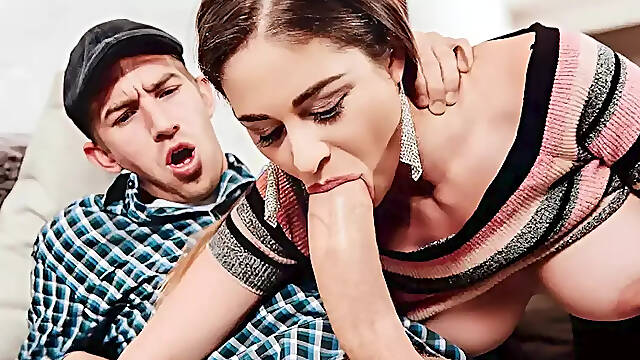 Stepmom Cathy Heaven gets a black cock surprise