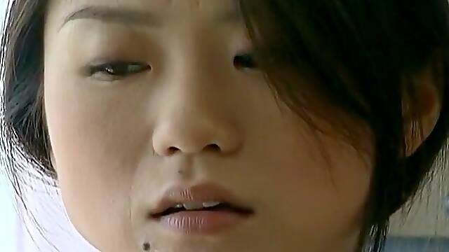 Almond eyed hottie gets her step-father deep inside