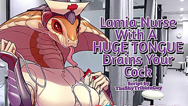 Lamia Nurse With a BIGGEST TONGUE Drains Your Ramrod [Monstergirl Audio Roleplay] [Oral-job] [Penis Love]