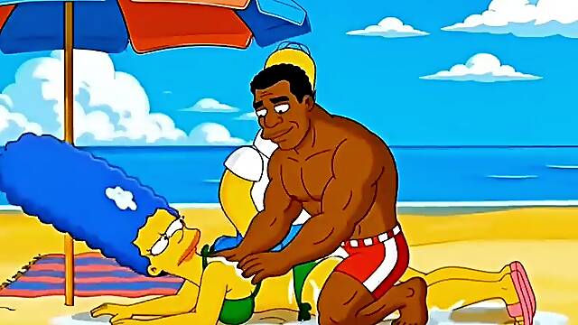 Beach Whore. Married Housewife Gets Banged On The Beach. Toon Parody. Compilation. Most excellent Toon.