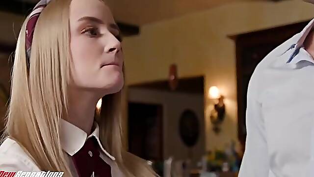 Blond Teen Maria Gets Stuffed