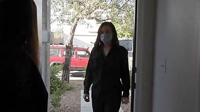 Post Quarantine Sex For Lesbo Lovers Ariel X And Sinn Sage With Ding-dong Banging