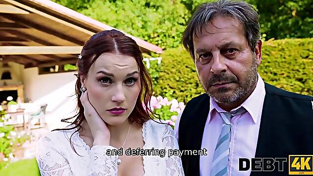 DEBT4k. Collecting the Bride's Twat - Charlie Red