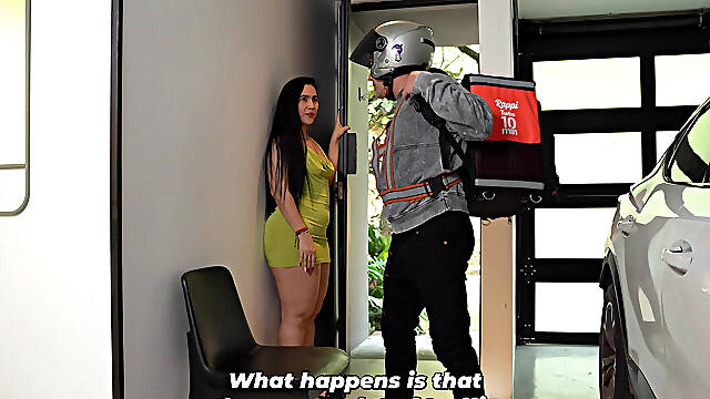 Big-bootied MILF knows how to tip her delivery drivers - Jean Paul &amp; Sarah Black