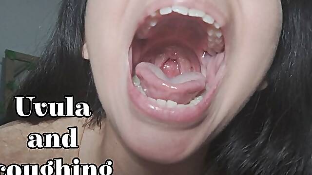 Uvula bouncing and coughing