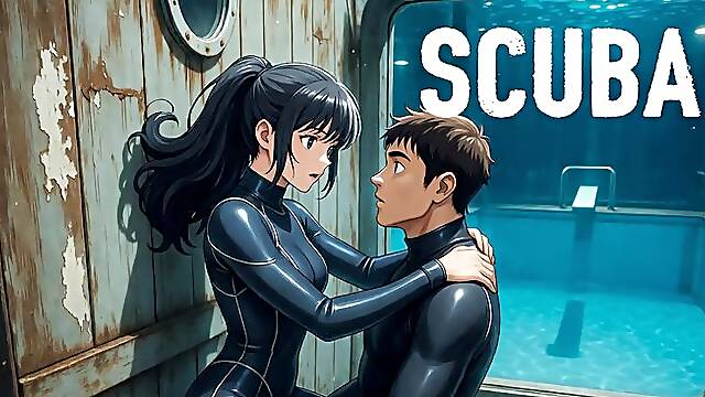 Shipwreck Hose Snag Peril Ride: Mock Panic & Tank Pin in Cave, Unzip Raw & Frantic Confined Bubble-Filled Fuck