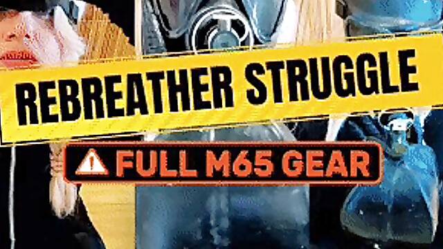 M65 Rebreather Ecstasy: The Hissing Balloon Struggle & Intense Climax Control (18 Min HD)