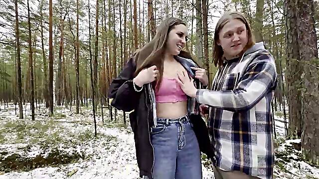 Roadside assistance rewarded with car fucking