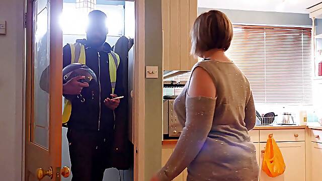 BBC brings a big package for cheating wife as husband was in next room