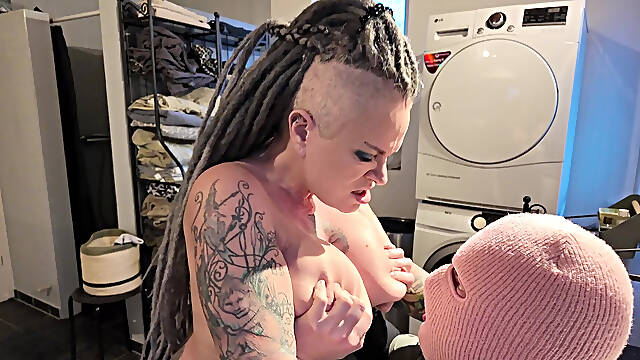 Stepmom Takes Stepson in the Bathroom