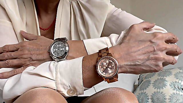 Getting to Masturbate Inside Your Pants While Ogling Your Step-stepmother's Elegant Wristwatches!